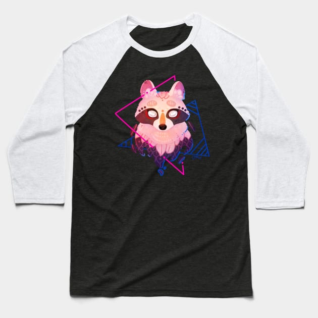 Raccoon Baseball T-Shirt by Mob0